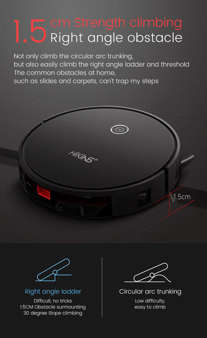 Hikins Smart Robot Vacuum Cleaner 3-in-1